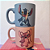 Mini Caneca de Cerâmica 100ml Stitch e Angel - Imagem 1