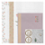 Kit Com 4 Papéis de Carta + 2 Envelopes + Acessórios Roxo Flores - Imagem 1