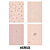 Kit Com 4 Papéis de Carta + 2 Envelopes + Acessórios Pêssego Rosa - Imagem 3