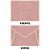 Kit Com 4 Papéis de Carta + 2 Envelopes + Acessórios Pêssego Rosa - Imagem 5