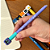 Caneta Gel 0.5 Apagável Tinta Azul Fantasia Cube Cis - Imagem 3