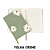 Caderno Sem Pauta Matchá Floral Para Planner A.Craft Tamanho Padrão - Imagem 4