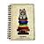 Caderno Espiral Pautado com Capa de Madeira Gatinho Criativo - Imagem 1