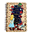 Caderno Espiral Pautado com Capa de Madeira Alice no País das Maravilhas Baralho - Imagem 1