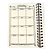 Caderno Espiral Pautado com Capa de Madeira Alice no País das Maravilhas Baralho - Imagem 3