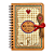 Caderno de Receitas Espiral Pautado Receitas que Cria Memórias com Capa de Madeira - Imagem 1