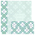 Kit Com 6 Papéis de Carta +3 Envelopes - Xadrez Azul - Imagem 1