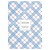 Kit Com 6 Papéis de Carta +3 Envelopes - Xadrez Azul e Vermelho - Imagem 2