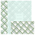 Kit Com 6 Papéis de Carta +3 Envelopes - Xadrez Verde - Imagem 1