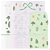 Kit Com 6 Papéis de Carta +3 Envelopes - Flores Miss You - Imagem 1