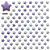 Adesivo Decorativo Alto-Relevo Epoxy Estrelas Roxas - Imagem 2