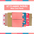 Kit Planner Padrão Rosa Coral Flores - Imagem 1
