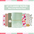 Kit Planner Padrão Mint Grid Matchá Floral - Imagem 1