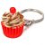 Chaveiro de Comidinhas - Cupcake Marrom Cereja - Imagem 1