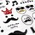 Adesivo Divertido Glitter - Mustache - Imagem 7