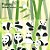 Adesivo Divertido Papel - Panda Bambu - Imagem 3