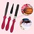 Kit Confeiteiro Espátulas Para Confeitar Pink - 3 Peças - Imagem 1