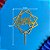 Topo de Bolo Dourado Quadrado Estrela Metalizado Happy Birthday - 1 Unidade - Imagem 2