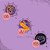 Kit Carimbos 2cm Halloween Para Doces - Rosa - Imagem 4