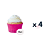180 Forminhas Para Cupcake n° 0 Papel Anti Gordura Greasepel - Imagem 7