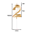 2 Velas De Aniversário Dourada Idade Número Design - Imagem 4