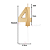 2 Velas De Aniversário Dourada Idade Número Design - Imagem 6