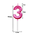 2 Velas De Aniversário Rosa Pink Idade Número Design - Imagem 6