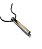 Corrente Masculina Pingente Palito Pendulo prata Em Aço 70cm Moda - Imagem 2