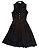 Vestido Retrô Preto Zara - Imagem 1