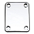 Neck Plate Cromado Com Protetor Para Guitarra E Contra Baixo - Imagem 2
