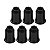 Kit Com 06 Unidades De Buchas Ferrules Para Guitarra Preto - Imagem 4