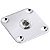 Jack Plate De Metal Quadrado Guitarra Les Paul c/ Conector P10 - Imagem 3