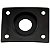 Jack Plate Vintage Curvo Para Contra Baixo Guitarra Preto - Imagem 3