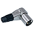 Plug Conector Canon XLR Macho 90º Pino Banhado A Ouro HJH - Imagem 2