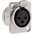 Conector Canon Xlr Femea Painel Com Pino Banhado A Ouro HJH - Imagem 1