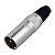 Plug Conector Xlr Canon Macho HJH Com Pino Banhado A Ouro - Imagem 2
