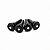 Kit Com 04 Pinos Trava Cordas De Plástico Preto Para Baixolão - Imagem 1