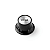 Knob Botão Volume Top Hat Reflector Para Guitarra Les Paul Sg Preto - Imagem 1