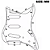 Escudo Para Guitarra Stratocaster Branco Perola 3 Camadas - Imagem 3