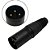 Plug Conector Xlr Canon Preto Macho Pino Banhado A Ouro HJH - Imagem 2