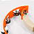 Pandeirola Meia Lua Liverpool Laranja Neon Profissional - Imagem 4