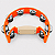 Pandeirola Meia Lua Liverpool Laranja Neon Profissional - Imagem 3