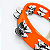 Pandeirola Meia Lua Liverpool Laranja Neon Profissional - Imagem 2