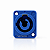 Conector Speakon Painel Fêmea Powercon 3 Polos Azul Com Trava - Imagem 2