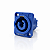 Conector Speakon Painel Fêmea Powercon 3 Polos Azul Com Trava - Imagem 1