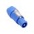 Conector Plug Speakon Macho Powercon 3 Polos Azul Com Trava - Imagem 1