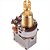Chave Split Potenciômetro Push Push Latonado Linear B500K - Imagem 1