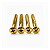 Kit Com 04 Parafusos Dourados Para Neck Plate Guitarra Baixo 44.8mm - Imagem 5
