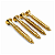 Kit Com 04 Parafusos Dourados Para Neck Plate Guitarra Baixo 44.8mm - Imagem 7