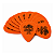 Kit Com 12 Palhetas Dunlop Tortex Laranja .60mm - Imagem 1